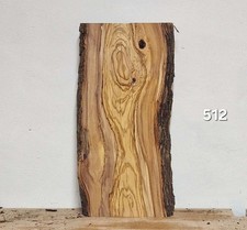 Live Edge Olive Wood Board – 600mm x 220–240mm x 45mm – O512