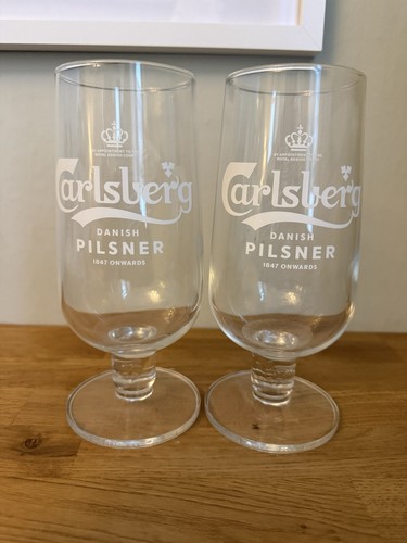 Carlsberg pint glass chalice - carlsberg,