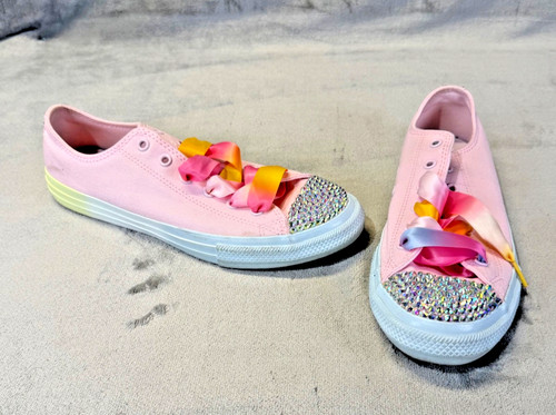 Custom pink bling converse - custom,
