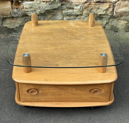 Ercol light elm windsor glass - light,