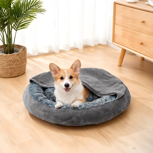 Furry round plush - , dog