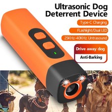 ~Dog Training Ultrasonic Anti Bell Barking Device Dog Dog Trainer Flashlight