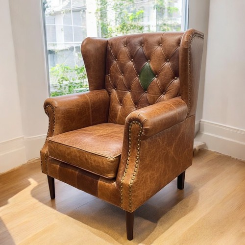 Vintage brown tan leather - brown,