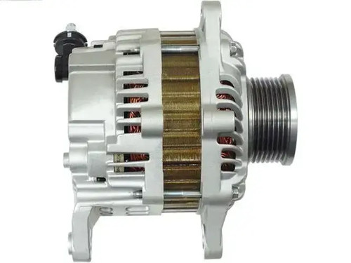 Alternator with freewheel belt