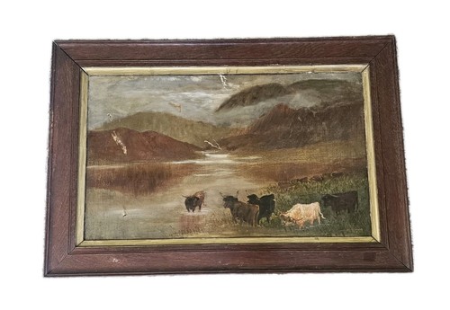 Large victorian oil painting - victorian,