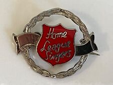 Vintage Salvation Army Home League Singers Enamel Pin Brooch Badge