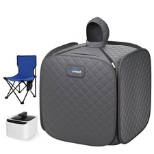 TOREAD Portable Folding Steam Sauna with 1000W&2.6L Steamer, Personal Sauna Tent