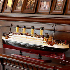 Titanic Model Wooden Sailboat Decoration Living Room Simulation Cruise Ship