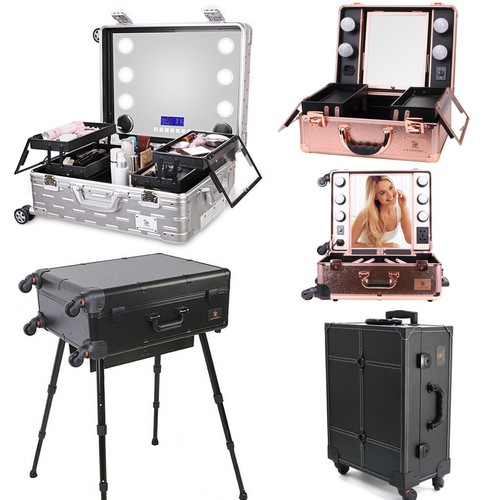 Pro rolling makeup train case - rolling,