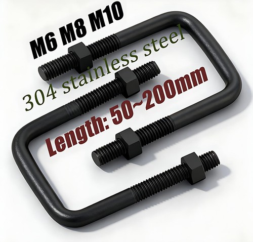 Square bolts black 304 - u-bolts,