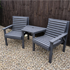 Wooden Garden Love Seat 2