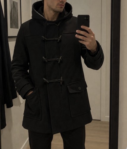 Dior homme black dufflecoat - dior,