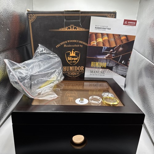 Premium wooden cigar humidor - premium,