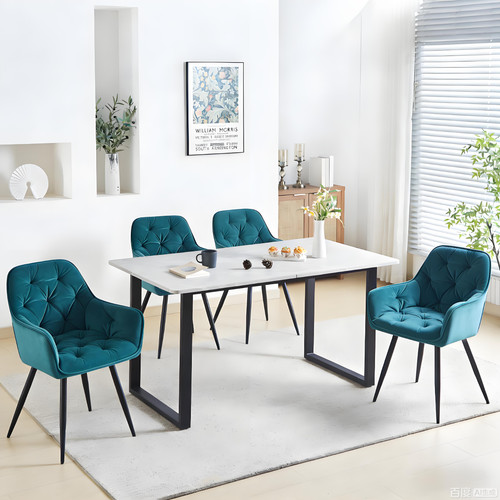 Marble effect dining table - marble,