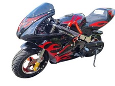 X Beast Motorsport 49cc Mini Pocket Motorcycle Bike Moto Racer Petrol Off Road