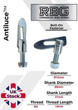 2X Antiluce™ Fastener M8 x 18mm Bolt-On | Drop Lock Horsebox, Trailer-Tailgate