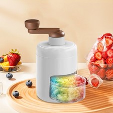 Manual Ice Crusher Hand Shaved Ice Machine for Kitchen Party Household