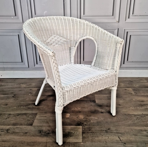 Vintage wicker tub - vintage,