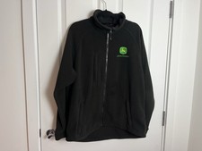 John Deere/Warrior Black Fleece Size Large Jacket