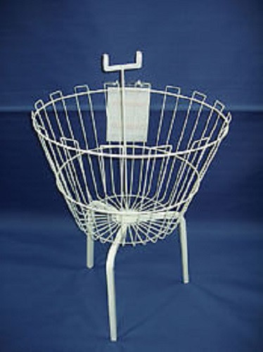 White round dump bin wire - round,