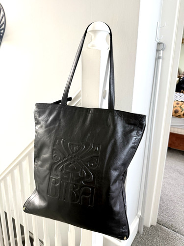 Large leather zip top - , biba