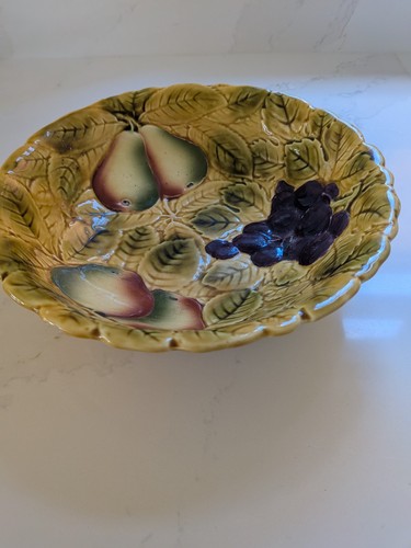Sarreguemines majolica fruit - majolica,
