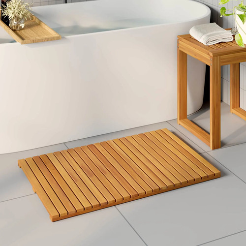 Walplus bath mat brown 80x50 - brown,