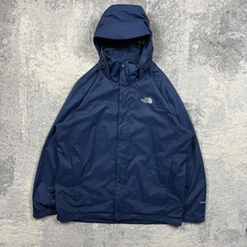 The North Face Navy Windbreaker Jacket XL Mens Hyvent Embroidered Hooded