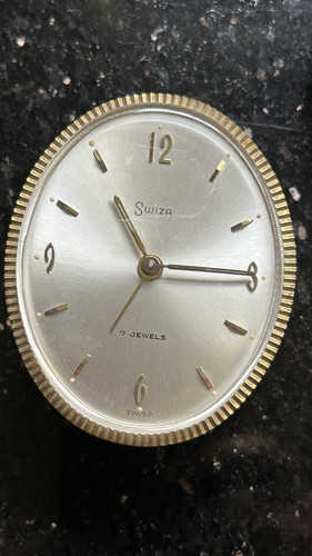 Vintage swiza travel alarm - travel,