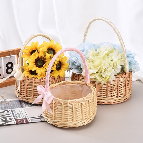 Handwoven wicker flower girl - wicker,