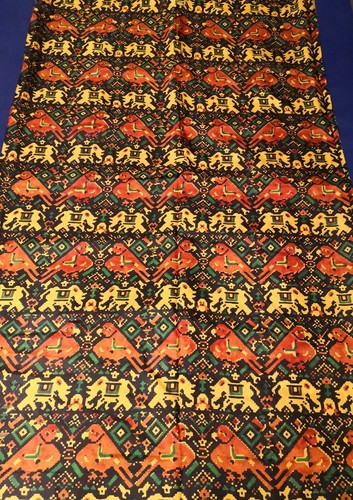 Printed silk sari length - printed,