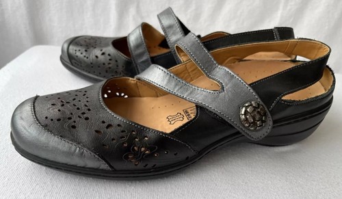Loretta leather black shoes - loretta,
