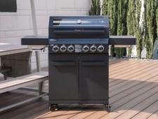 CosmoGrill Platinum YAMARA DARK Gas Grill BBQ 4+2 Stainless Steel Patio Barbecue