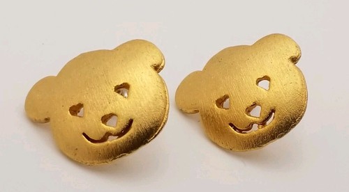 Vintage gold tone stud post - tone,