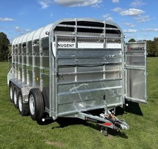 Nugent LS4318T Livestock Trailer with Sheep Decks and Cattle Gates - Tri Axle
