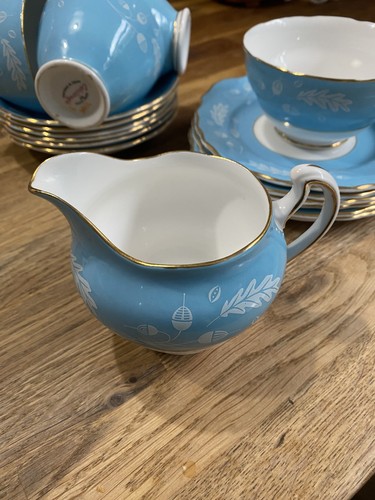 Vintage colclough blue acorn - blue,