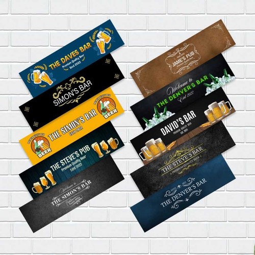 Personalised any text beer mat - any,