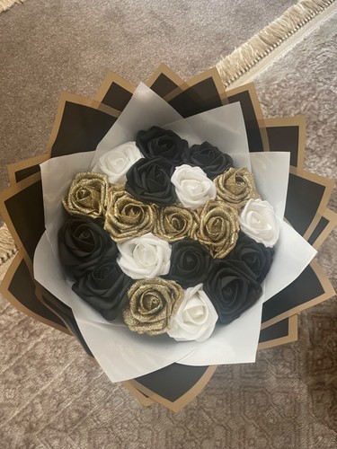 Artificial eternal rose black - artificial,