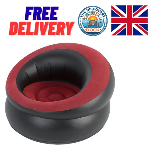 Funky inflatable black chair - funky,