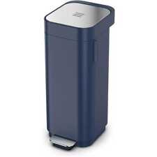 Joseph Joseph Porta 40L Easy-Empty Pedal Bin in Blue - 30122 | Brand New