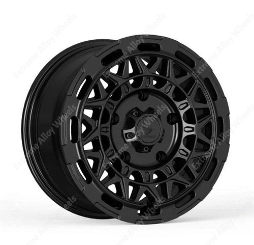 Black at8 alloy wheels - 16",