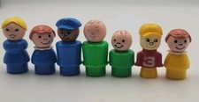 80s Vintage Fisher Price Little People Airport and Jet Plane Character Bundle x7