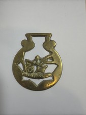 Vintage Horse Brass Farmers