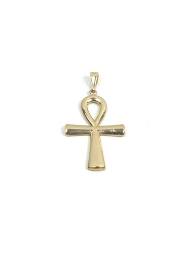 9ct gold ankh - cross, pendant