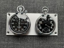 Black Elysee Waltham Stopwatch Set Dashboard Rally Timer