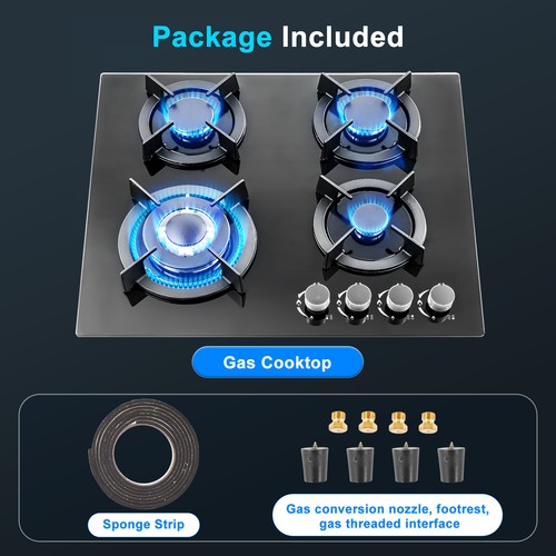 Gas hob burners kitchen - hob,
