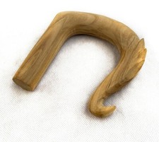 FULL TURNED CARVED WOODEN WALKING STICK HANDLE FOR STICK MAKING