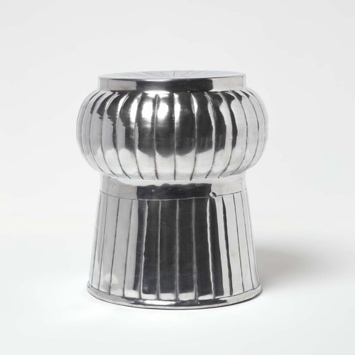 Silver finish metallic - metallic, stool