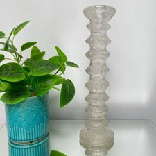 Iittala Glass Festivo 8 Ring Candle Holder by Timo Sarpaneva Mid Century 1960s