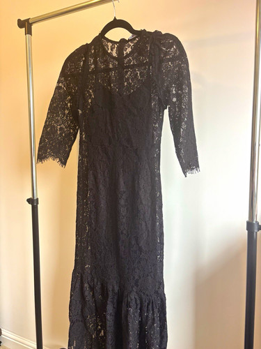 Zara black floral - floral, lace